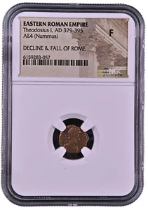 NGC F - FINE Roman AE4 Theodosius I the Great AD379-395 NGC Ancients Certified - Picture 1 of 2