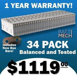 2009 2010 Toyota Camry Hybrid Battery 34 Pack Cells Modules 1Yr/12K Wrty - Picture 1 of 9