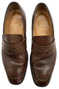 Church’s Custom Grade HARTFORD 95C Brown Leather Penny Loafer Size 10 - Picture 1 of 12