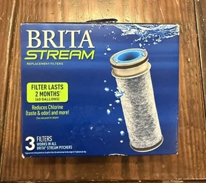 Brita Stream 3 Pack Water Pitcher Filters new open box Filter - Picture 1 of 3