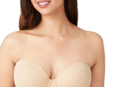 Sutiã Wacoal tapete vermelho sem alças bege areia nude 34DD - Imagem 1 de 4