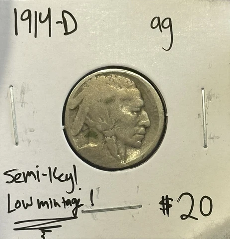 1914 D Buffalo Nickel- Semi-Key Date! Cover