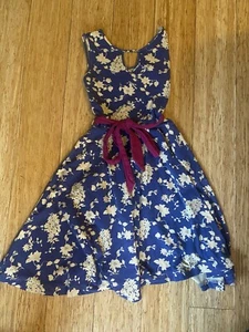 Effie's Heart Dress Womens XS Blue Floral pattern - Pre-Owned. - Picture 1 of 1