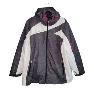 Free Country Radiance 3-In-1 Inner & Outer Jacket Coat Womens 3X Gray & Pink - Picture 1 of 11