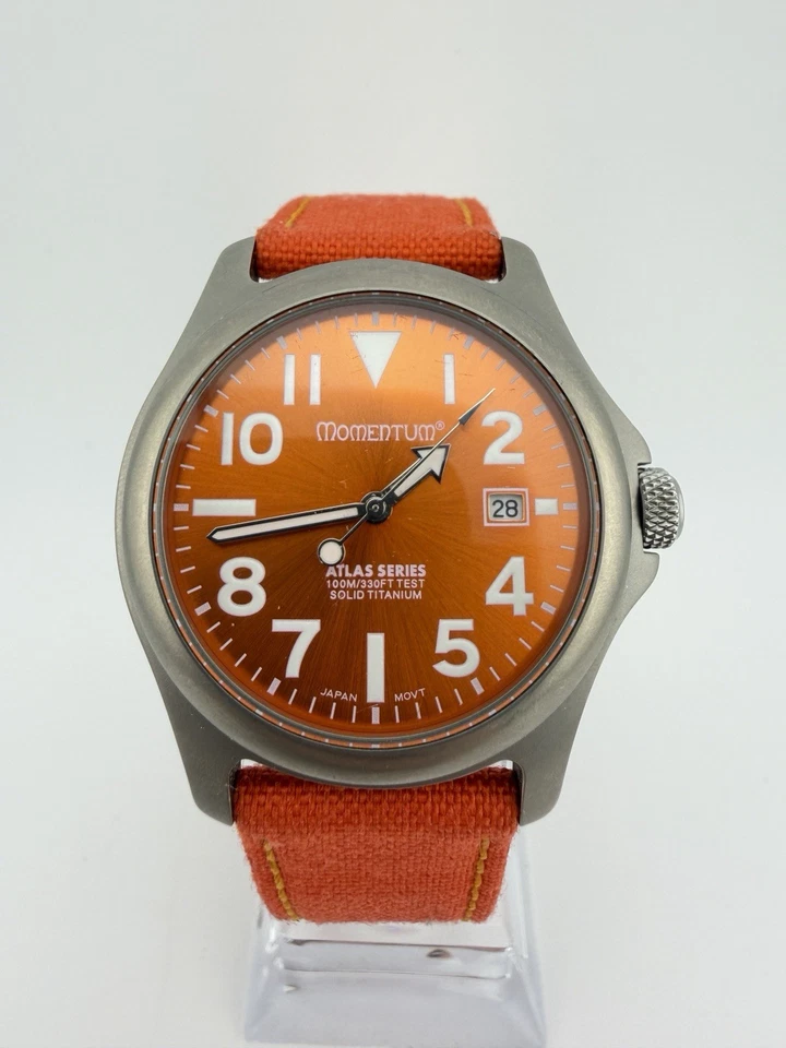 Мужские часы Momentum Atlas Himalaya Titanium оранжевые полевые 38 мм - Изображение 1 из 4
