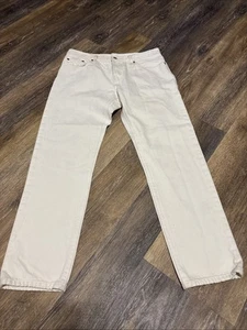 Levis 501 CT Jeans 27 x 32 White Red Tab Denim Straight Leg - Picture 1 of 17