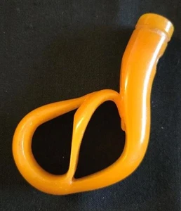 VINTAGE Bakelite Butterscotch Umbrella Handle, Simichrome Tested 3'' W x 3 1/2'' - Picture 1 of 3