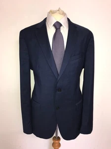 HUGO BOSS - Mens Slim Fit BLUE WOOL SUIT - UK 48 Reg - W40 L30 - GORGEOUS - Picture 1 of 12