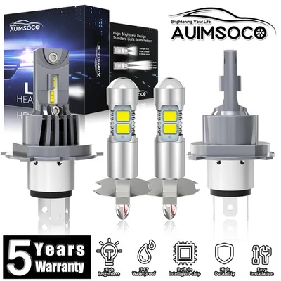 Faro LED 4x bombillas para Nissan Pathfinder 2000-2004 deportivo utilitario 4 puertas 3,5 L Foto 1 de 4