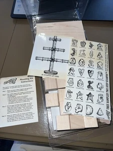 Stampin Up Baummuster Zweistufiges Set 29 Feiertage 1996 Gummistempel - Bild 1 von 2