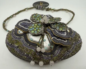 Mary Frances Hard Case Beaded Embellished Purse Shoulder Boutique Bag#959 33 NWT - Picture 1 of 14