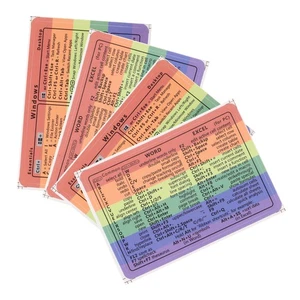 4 Sheets Keyboard Stickers Miss Decals Computers & Accessories - Afbeelding 1 van 12