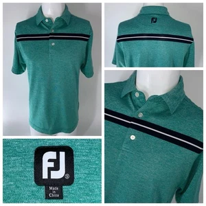 FootJoy Golf Polo Shirt Men’s S Green Polyester Stretch Short Sleeves YGI R5-129 - Picture 1 of 11