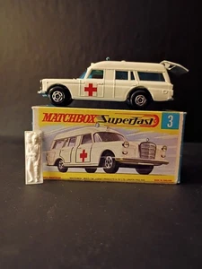 Matchbox SF  "MINT" #3 Mercedes Benz Binz Ambulance 1967  Crisp Early Orig H Box - Picture 1 of 18