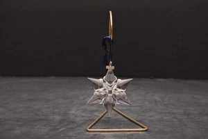 2000 Swarovski Kristall jährliche Schneeflocke Stern Weihnachten Feiertag Ornament mit Ständer - Bild 1 von 14
