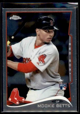 2014 Topps Chrome Update Mookie Betts RC #US-20 Boston Red Sox - Image 1 of 2