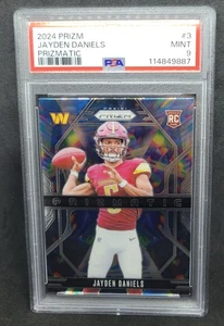 2024 Panini Prizm - Prizmatic Jayden Daniels #3 (RC) PSA 9 - Picture 1 of 2