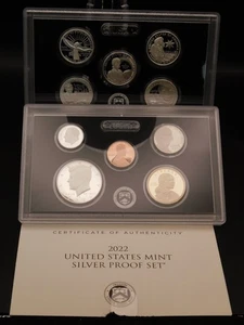 2022 Silver Proof Set U.S. Mint Original Government Packaging OGP - Picture 1 of 3