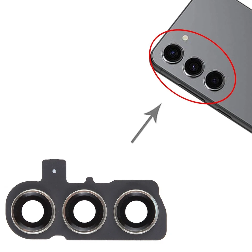 Cover obiettivo fotocamera originale per Samsung Galaxy S23 SM-S911B argento - Immagine 1 di 1