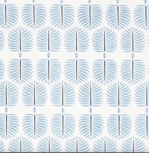 12.75 yds Serena & Lily Performance Granada Coastal Blue Botanical  Fabric - Picture 1 of 11