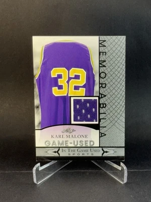 2024 Leaf in the Game Used Sports Memorabilia Karl Malone No. Gum-75 - Image 1 of 2
