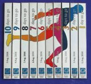 JUEGO DE PUZZLE DE CORREDOR CUENTA ATRÁS 10 A 1 DÍAS PARA IR - ALFILERES OLÍMPICOS ATENAS 2004 - Imagen 1 de 11