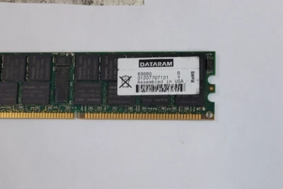 Dataram DTM63680A 2GB DDR-333MHz PC2700 ECC Registered CL2.5 184-Pin DIMM Dual R - Image 1 of 2