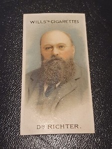 wills cigarette card Musical Celebrities #33 Dr Hans Richter (D30)