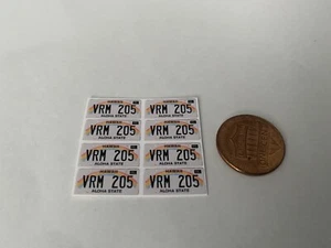 Maßstab 1:18 Hawaii Nummernschild Aufkleber für Druckguss Autos & Lastwagen (8er Set) - Bild 1 von 2