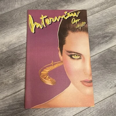 INTERVIEW magazine 1986 Catherine Oxenberg Samantha Fox Irina Brook Warhol RARE - Image 1 of 4