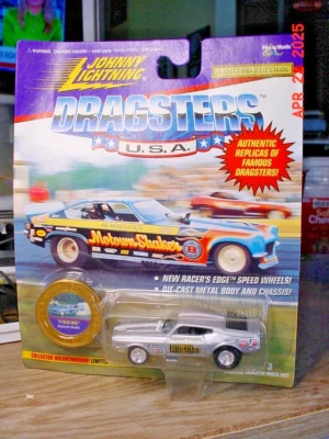 Johnny Lightning 71 Mustang FC Azul Max Gris DRAGSTERS bp 1/64 jlx Foto 1 de 2