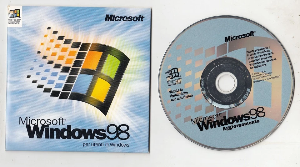 Microsoft WINDOWS 98 aggiornamento - OTTIMO ITA Pc software 1998 NO OEM - Immagine 1 di 1