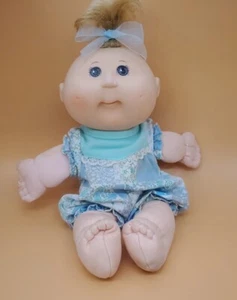 Vintage Cabbage Patch Kids Doll By OAA Inc. 2004 With CBK One Piece Jumpsuit - Picture 1 of 22