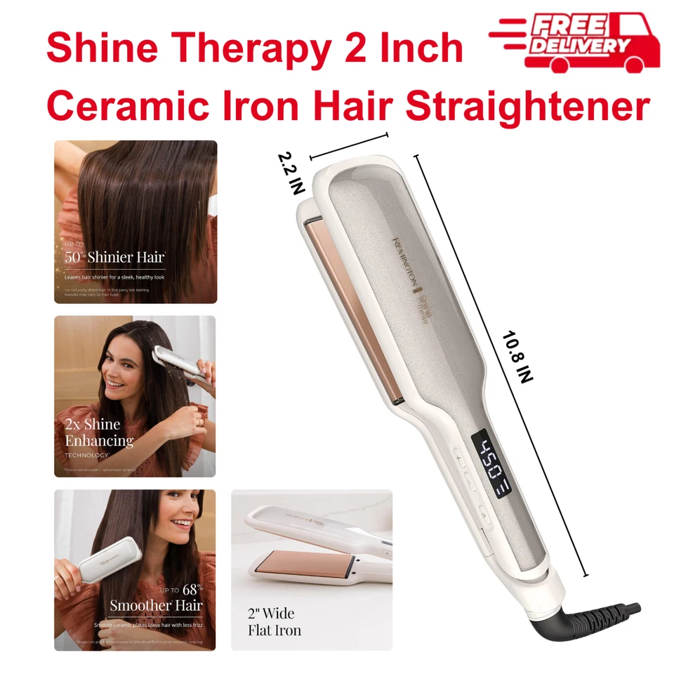 Remington 2" Shine Therapy Hair Straightener Gold - Imperfect Box