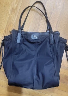 Burberry Preloved Buckleigh Black Nylon Tote Bag - Image 1 of 4