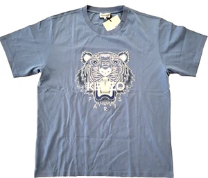 Neu mit Etikett Kenzo Tiger T-Shirt klassische Passform Baumwolle Jersey Portugal blau authentisch XXL - Bild 1 von 4