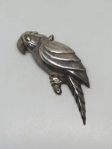 Vintage Sterling Silver 925 Parrot Pendant Brooch - Picture 1 of 5