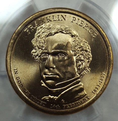 2010-D ANACS MS68 SUPERB GEM BU FRANKLIN PIERCE DOLLAR TOP POP 1 4913630 Cover