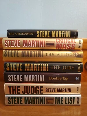 Steve Martini Hardcover Book Lot of 7-The Arraignment, Critical Mass, & The List - Imagem 1 de 4