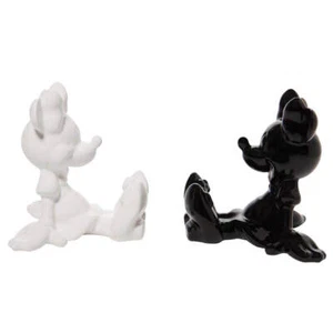 Disney Minnie Mouse Hand Painted Crafted Dolomite Salt & Pepper Shaker Set - Picture 1 of 2