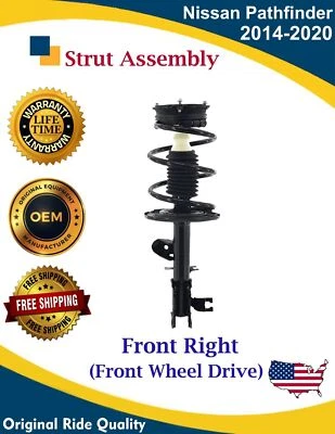 Puntal delantero derecho OE para Nissan Pathfinder 2014-2020 3,5 L tracción delantera garantía de por vida Foto 1 de 4