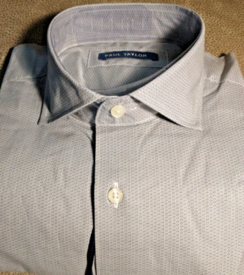 NUEVO CON ETIQUETAS Camisa Paul Taylor Para Hombre Talla Mediana Manga Larga Con Botones, Elegante Geométrica Foto 1 de 4