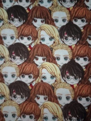 harry potter deathly hallows fun fabric 11 by 10 inch - Image 1 of 2