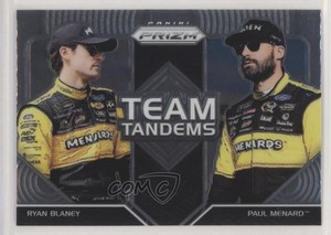 2018 Panini Prizm Team Tandems Ryan Blaney Paul Menard #TT-7