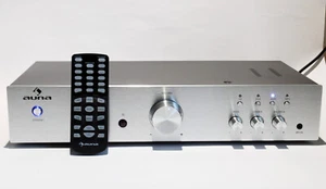 Auna HiFi Stereo Verstärker AV2-CD508, wie neu, Silber, mit Fernbedienung - Bild 1 von 5