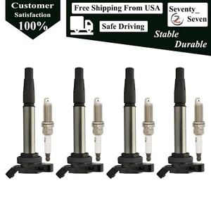 4pcs Ignition Coil and Spark Plug Kit For 2008-2021 Toyota Lexus Scion 1.8L - Picture 1 of 6