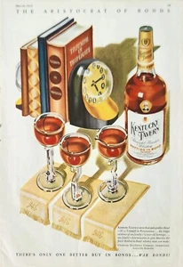 1945 Kentucky Tavern Bourdon Whiskey Vintage Ad Aristocrat of Bonds - Picture 1 of 1