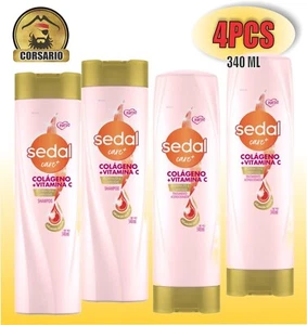 SEDAL CONDITIONER AND SHAMPOO Collagen and Vitamin C 340 Ml-4PCS - Picture 1 of 3