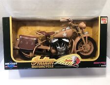 New Ray Indian Chief WWII Military Motorcycle 1:6 Scale Diecast 1940’s Army Bike