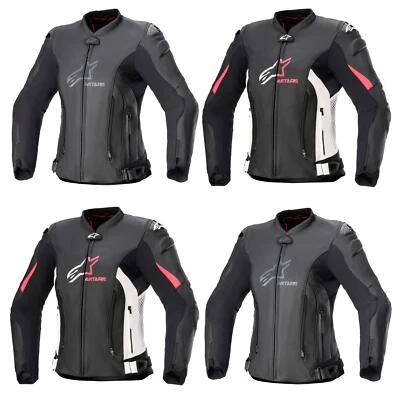 Alpinestars Stella GP Plus v4 Ladies Leather Motorcycle Jacket Bike Sports Black - Image 1 of 2